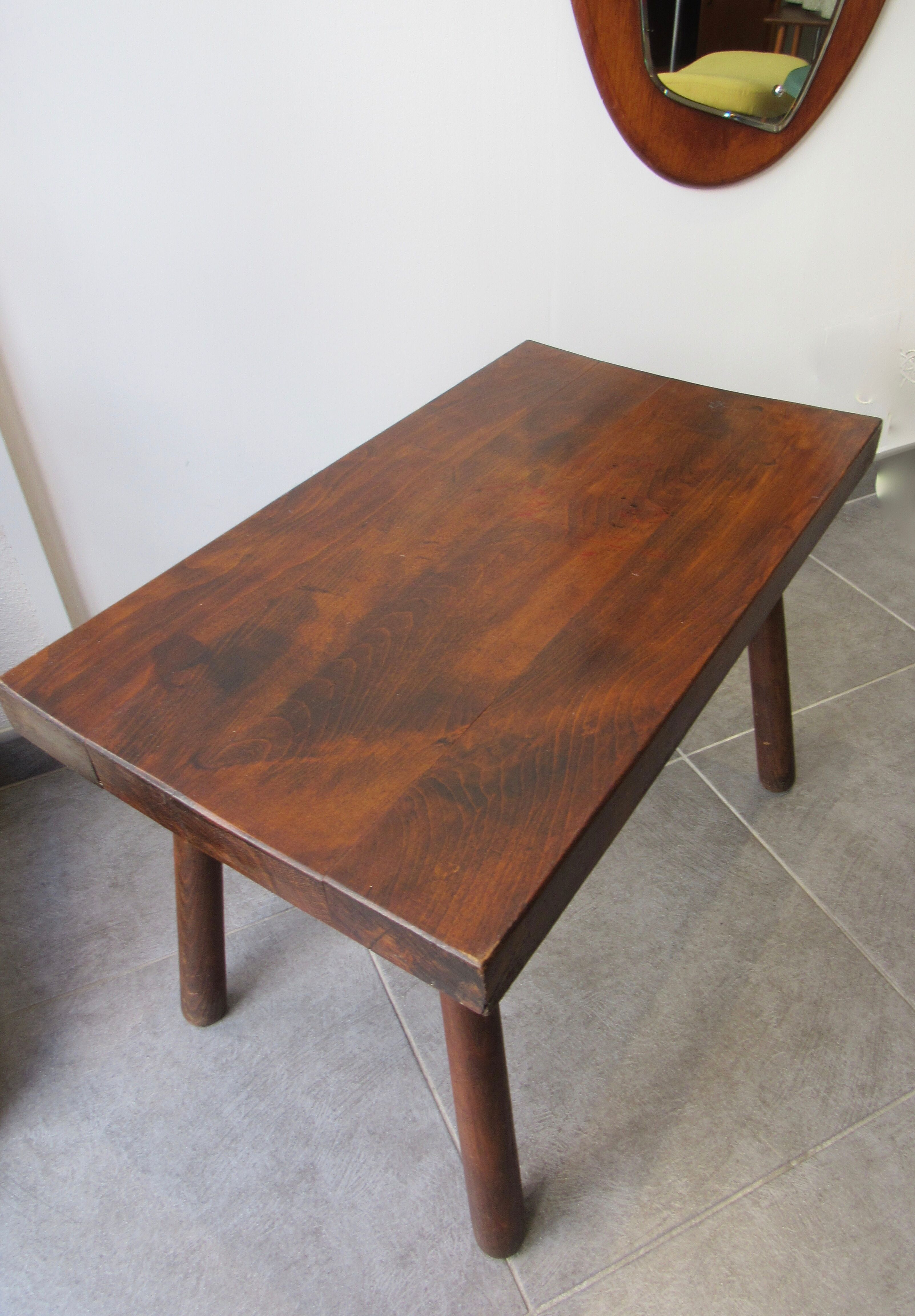 Table low spirit campaign in solid wood.