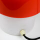 Vintage space age red table lamp from Luigi Massoni for Guzzini, 1970s