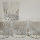 Quatre verres gobelets à whisky en cristal d'Arques vintages
