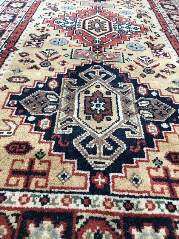 Vintage 120 X 226 CM hand made Turkish rugs