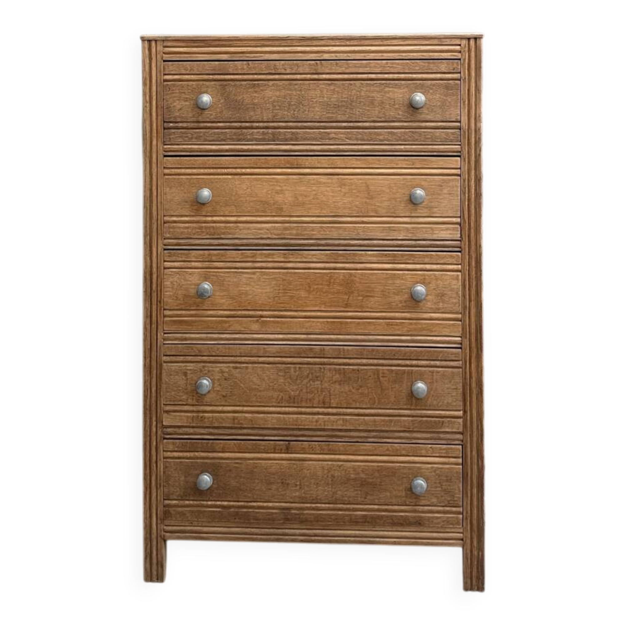 Large Art Deco oak chest of drawers (renovated)