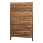 Large Art Deco oak chest of drawers (renovated)