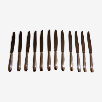 Set 12 Knives Appolo Silver Metal