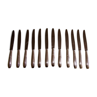 Set 12 Knives Appolo Silver Metal