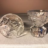 Vintage crystal shells in cut glass