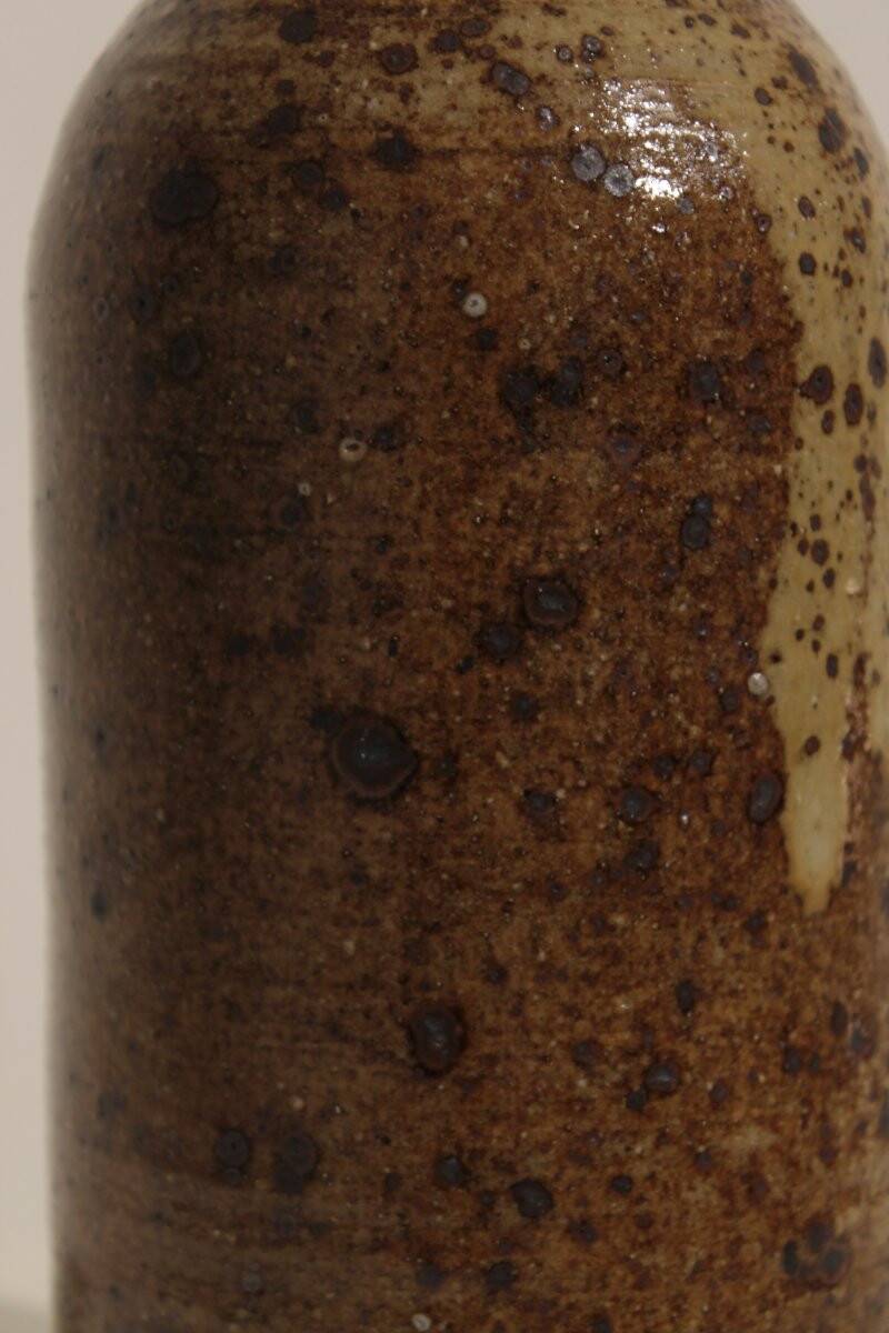 Pyrite stone bottle vase by Gustave Tiffoche