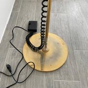 Brass floorlamp Rico and Annemarie Baltensweiler Halo 250 Stako Leuchte