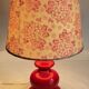 LAMPE Céramique Mûriers ANNEES 70