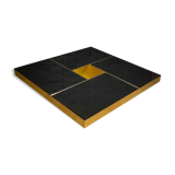 Mirror coffee table "Shilling" by Giovanni Ausenda & Guido Baldi Grossi, Italy 1970