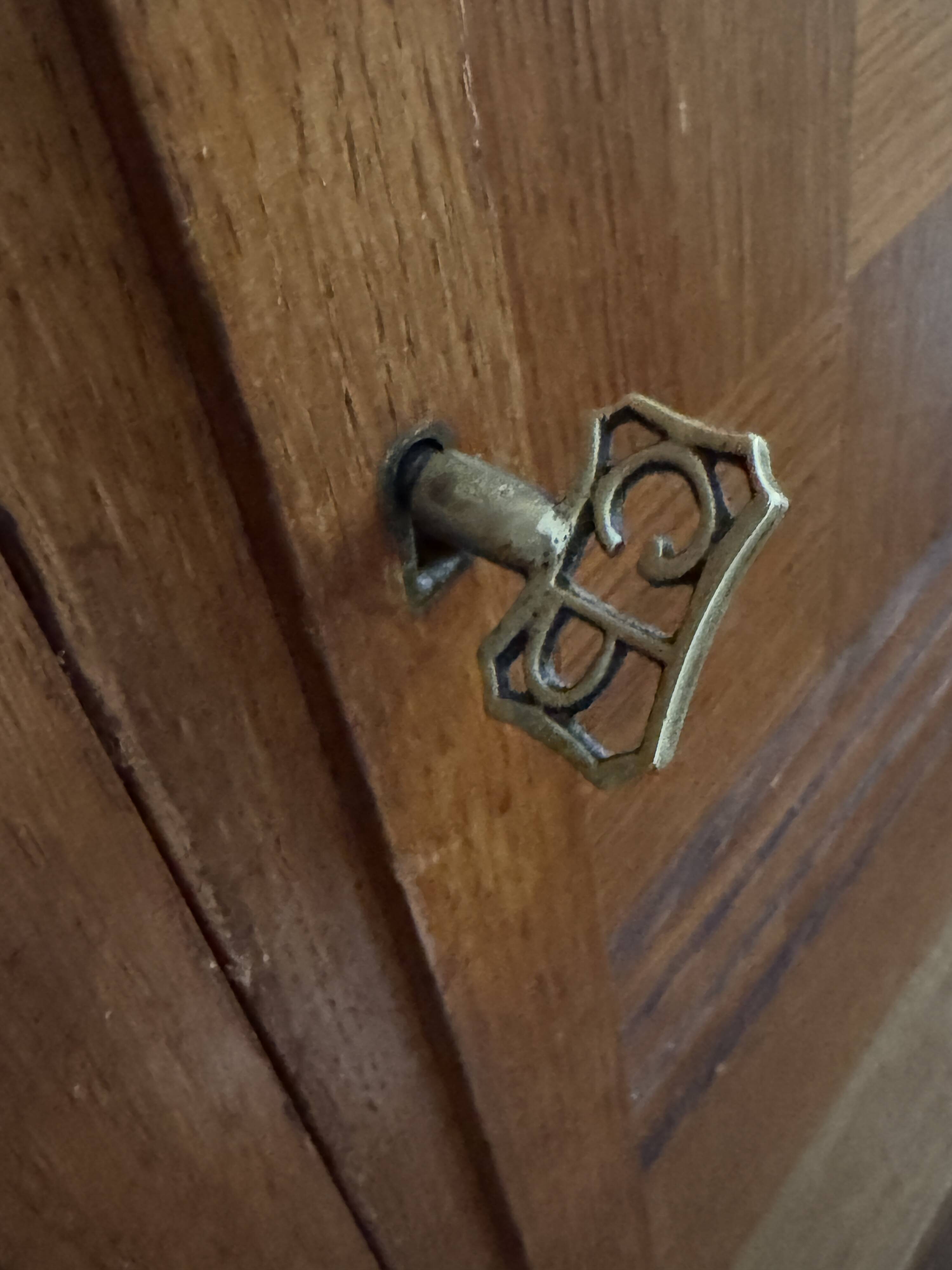 Magnificent enfilade buffet bahut gaston poisson in solid wood.