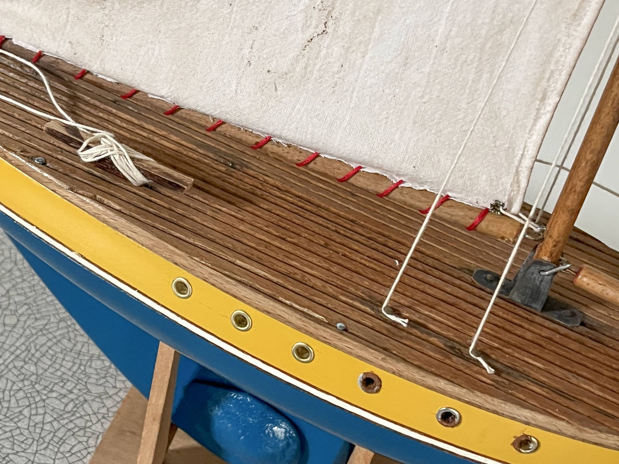 Tirot 502 basin sailboat, vintage toy