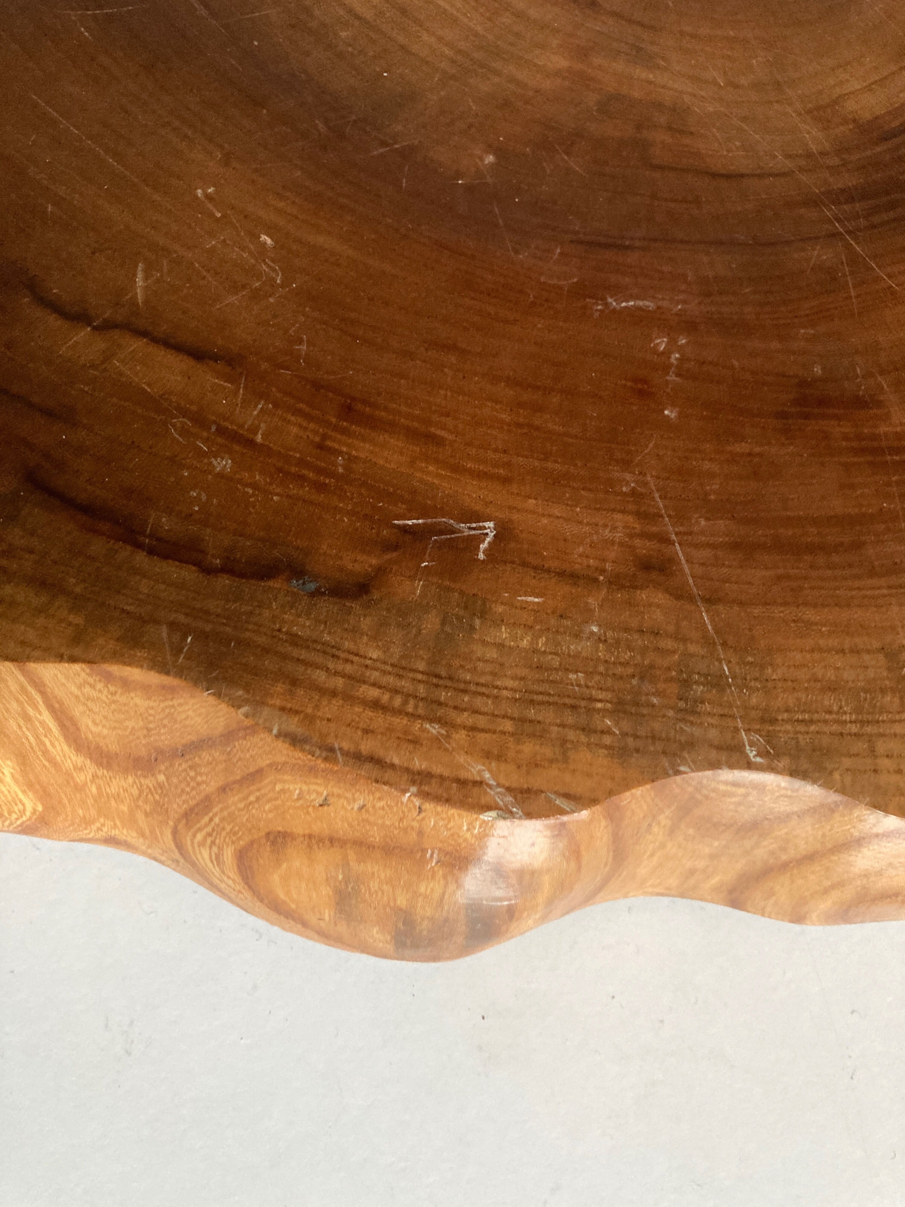 Massive elm log tray Japan 1970