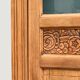 Parisian glass cabinet art deco raw wood