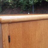 Asymmetrical wardrobe light oak 1950