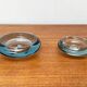 Set of 2 Danish glass bowls from the mid-century by Per Lütken for Holmegaard, 1960s.