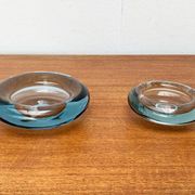 Set of 2 Danish glass bowls from the mid-century by Per Lütken for Holmegaard, 1960s.