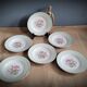 Set 6 plates Amandinoise fleuries