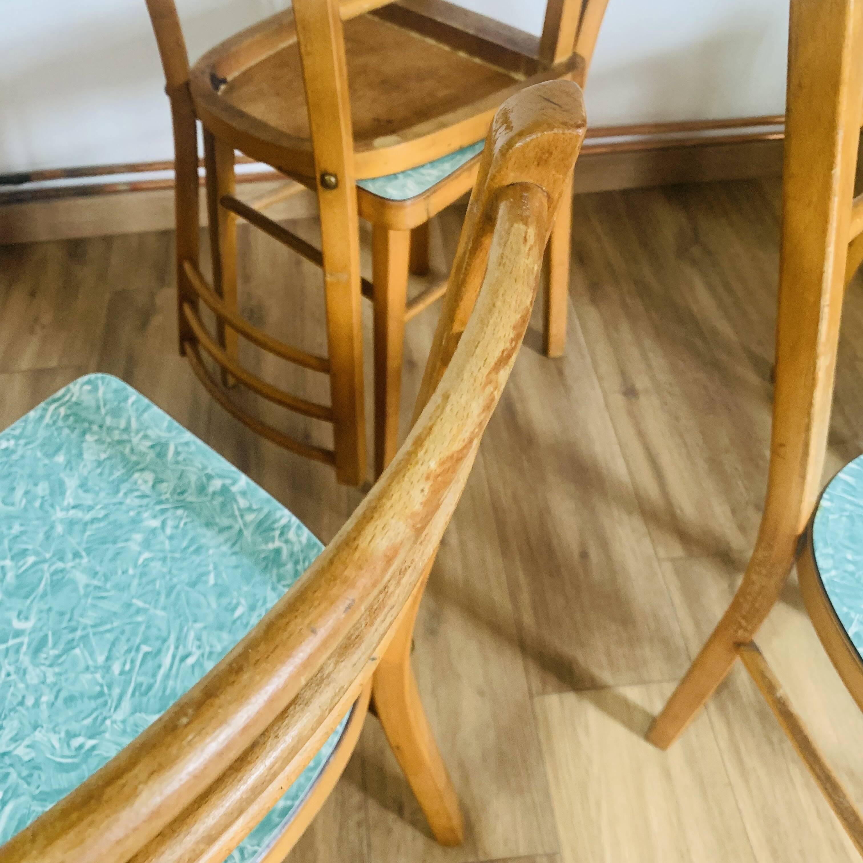 Set of 5 Baumann chairs