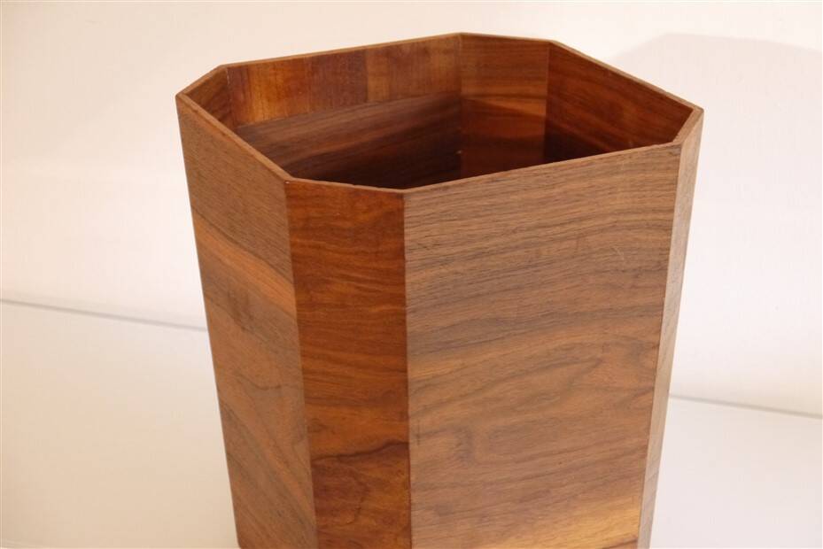 Danish teak wastepaper basket 1960