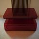 Red Plexiglass Coffee Table from the 1970s, French Design, Aesthetic