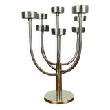 Vintage Habitat chandelier in stainless steel, 9 branches
