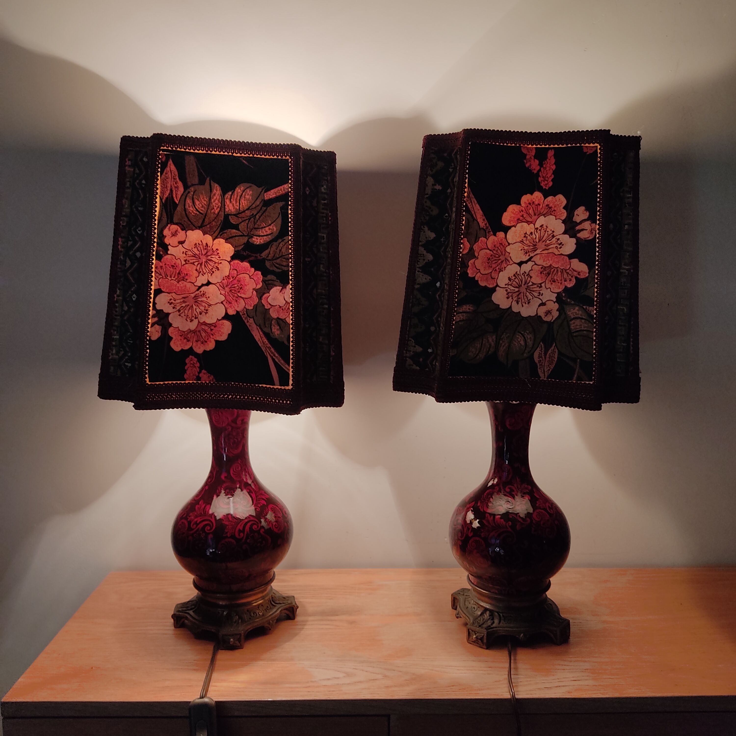 Paire de lampes Napoléon III