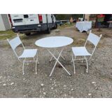 Wrought iron garden furniture