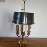 Antique Empire Style Bouillotte Lamp in brass and tin