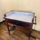 Bureau coiffeuse en bois et marbre
