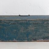 Petit coffre ancien patiné bleu marine (c.1920) #68