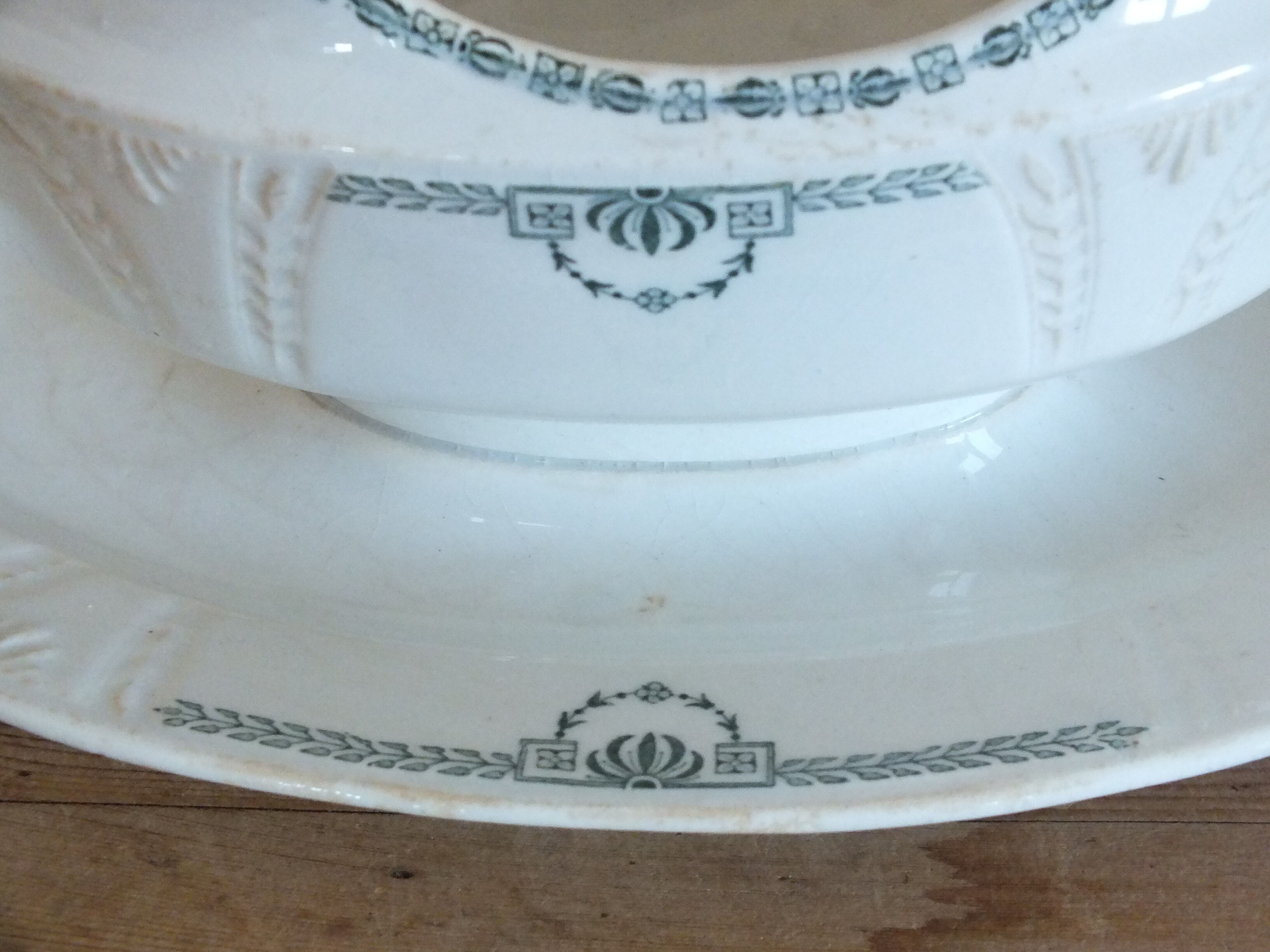 Saucière en Terre de Fer Gien service Clara