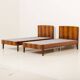 Danish rosewood bed frames, set of 2, 1960s