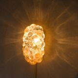 Pair of  bubble glass wall lamps by Helena Tynell for Limburg 1960