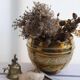 Cache-pot en laiton doré