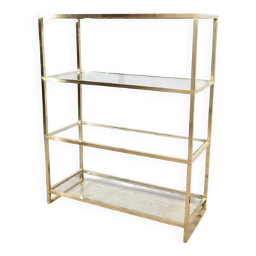 Magnificent vintage shelf by Pierre Vandel, signed.