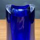 Blue glass vase
