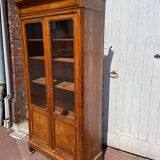 English-style white wooden display case
