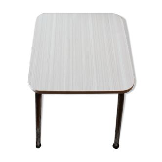 Stool formica light gray stripes