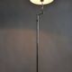 Czech Bauhaus Floor Lamp, Textile Lamp Shade, Chrom-Plated Steel, 1920s