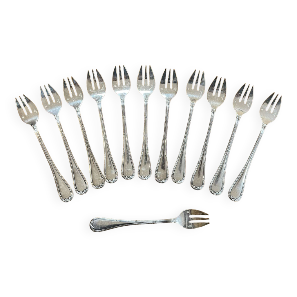 Fourchette à gâteaux métal argenté MARLY MAT CHRISTOFLE