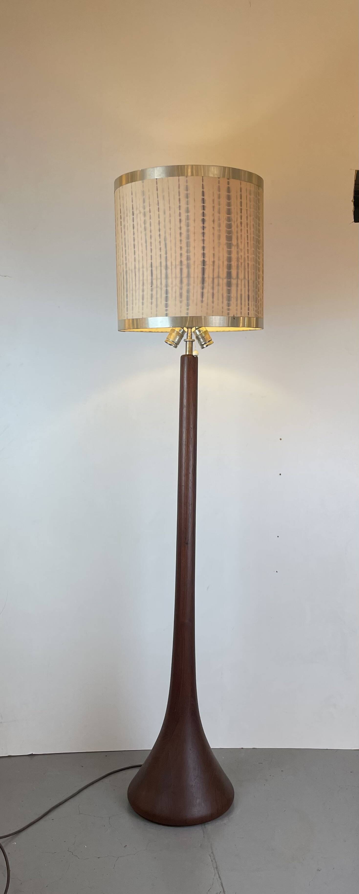 Mid-Century Teak Floor Lamp by Kirk, Denmark, 1960s