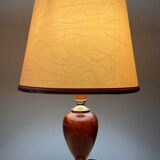 Le Dauphin house lamp in wood and brass from the 70s-80s