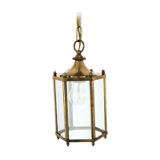 Glass lantern and brass