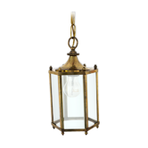 Glass lantern and brass