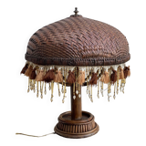 Vintage rattan lamp