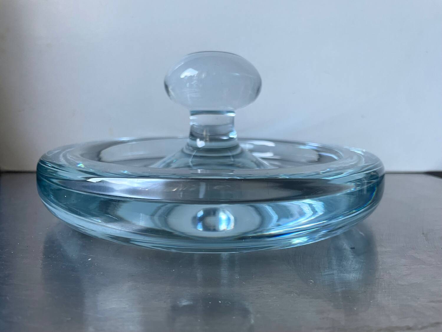 Holmegaard Sculptural bowl design by Per Lutken Denmark 1950’s