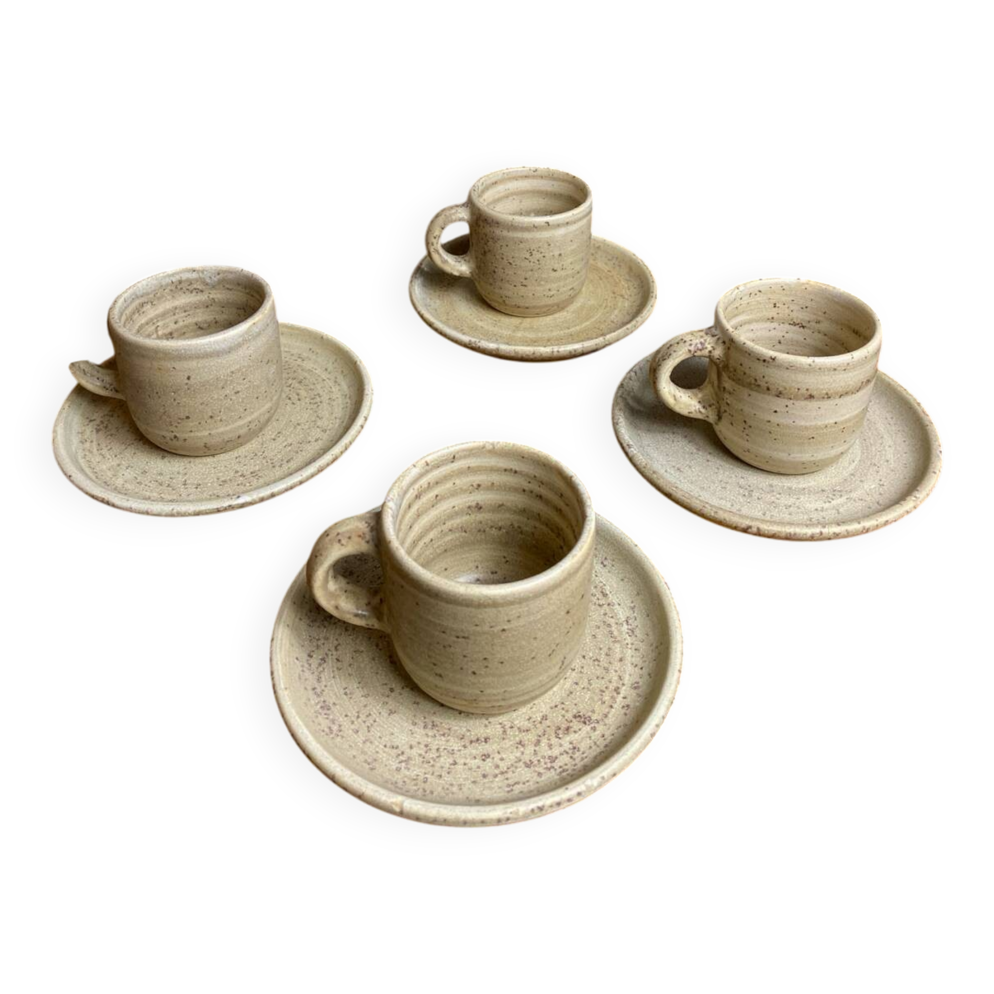 Niderviller stoneware coffee cups
