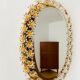 Illuminated floral mirror by Palwa