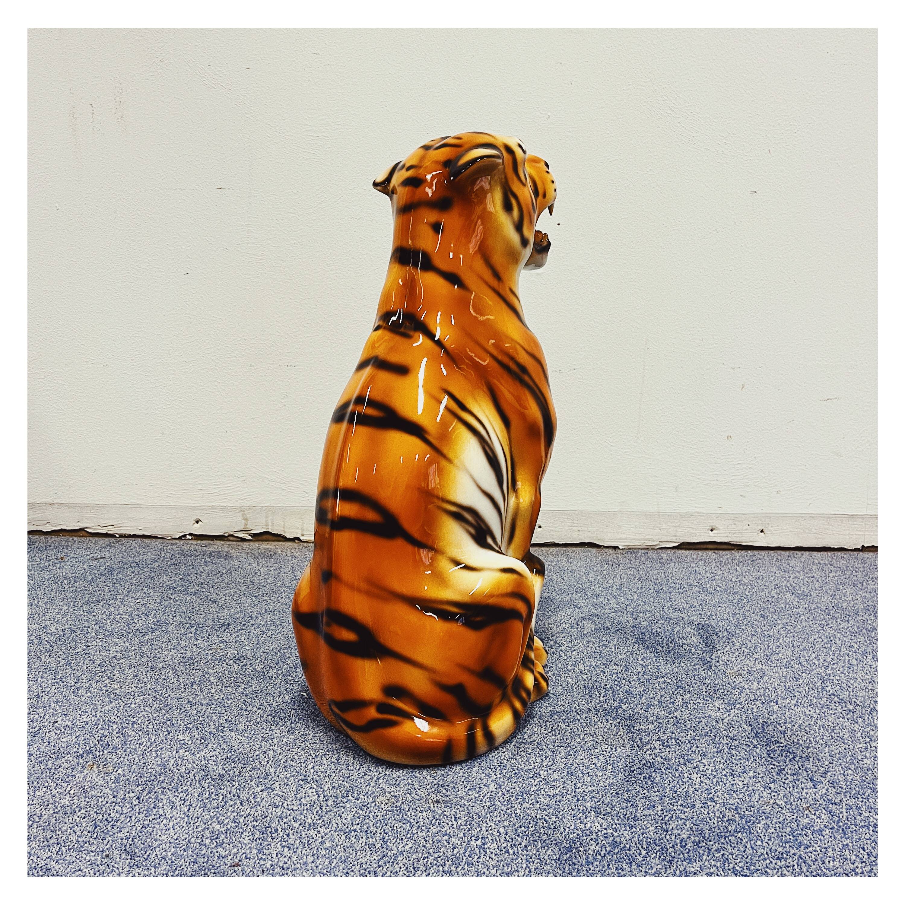 Tiger Statue Ceramic