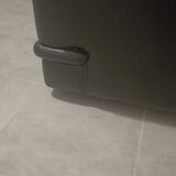 Black leather armchair Natuzzi